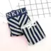 Đơn giản pinstripe đồ lót gợi cảm của phụ nữ cotton thấp eo tóm tắt phần mỏng đôi đồ lót cotton boyshort quần áo lót Cặp đôi