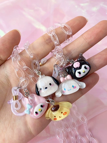 Цепочка для очков Clove Sanrio для мальчиков и девочек, цепочка для детских солнцезащитных очков Olivio, цепочка для маски с корицей и собакой Melody