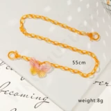 Clove Прозрачная медицинская маска, акриловые солнцезащитные очки, милая цепь