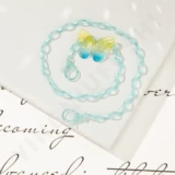 Clove Прозрачная медицинская маска, акриловые солнцезащитные очки, милая цепь