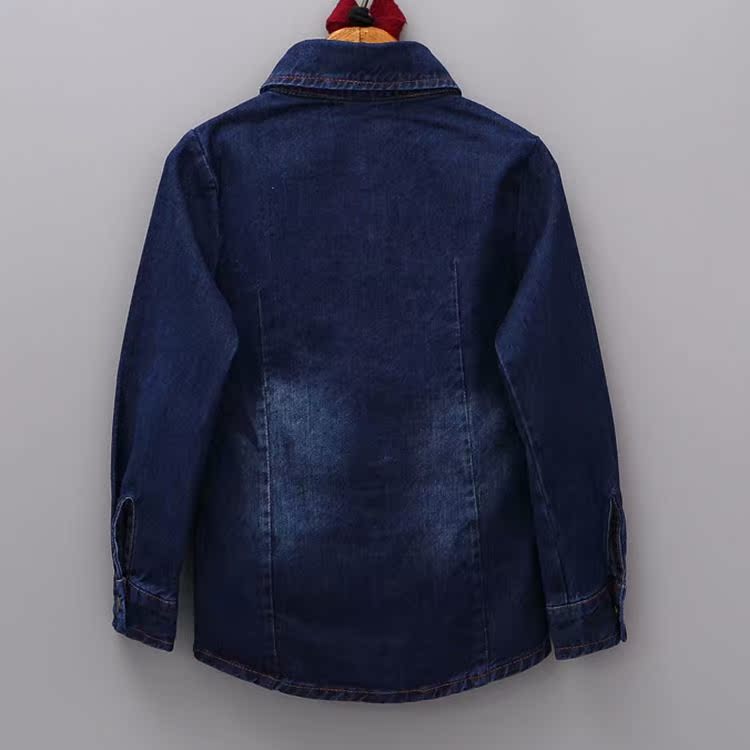 Chemise enfant à manche longue en toile - Ref 2083994 Image 6
