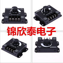 LED manual knob 360W dimmer monochrome light with rotating endless strip dimming controller 12-24v30a