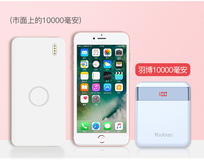 Yu Bo sạc kho báu 10.000 mA cầm tay nhỏ gọn nhỏ dễ thương điện thoại di động màn hình LCD phổ biến điện thoại di động Huawei OPPO kê của Apple Phổ nhân vật hoạt hình Oki kho báu dung lượng lớn - Ngân hàng điện thoại di động xiaomi sạc dự phòng