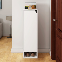 Single door shoe cabinet narrow height small shoe cabinet narrow doorway 30cm Mini high standing narrow slit nip multilayer small size small size