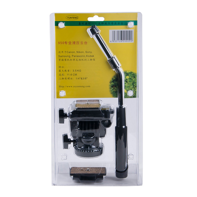 Yunteng 930 tripod hydraulic damping head professional photography camera camera SLR tripod head