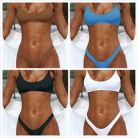 Châu Âu và Hoa Kỳ bikini ngực nhỏ tập hợp lưới tam giác BIKINI gợi cảm chia đôi áo tắm nữ - Bikinis do boi dep