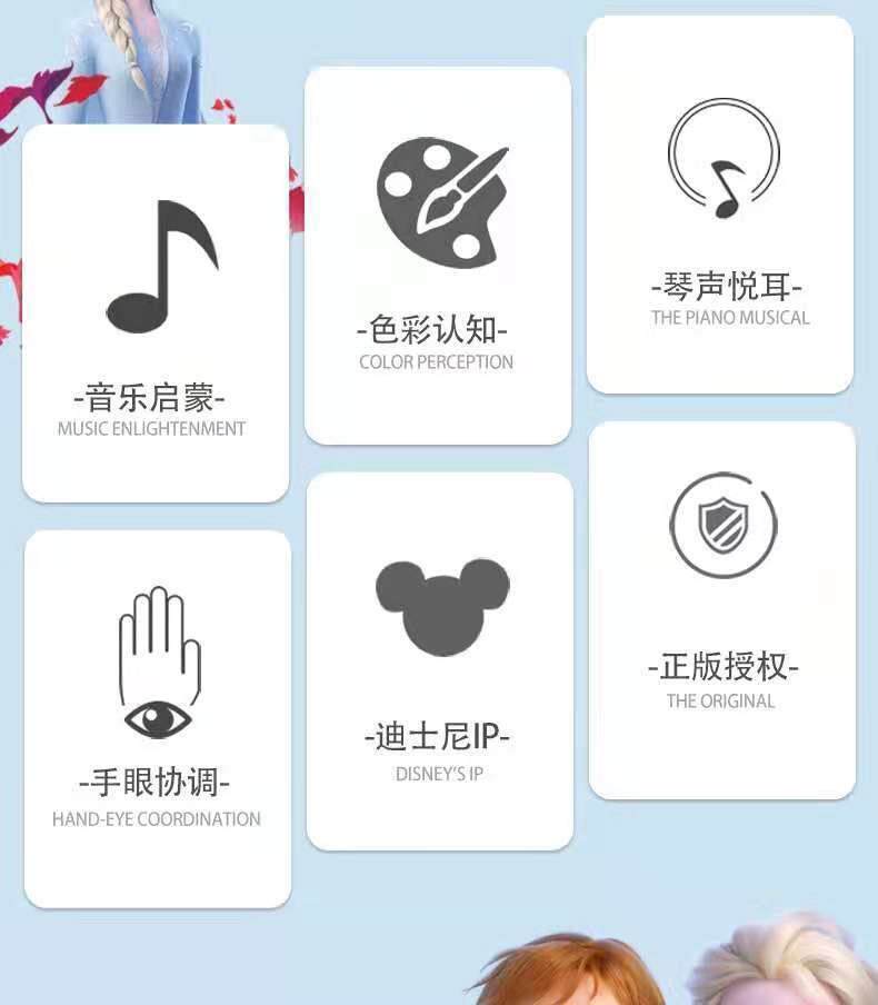 Детская гитара 尤克里里初小吉他玩具音乐宝宝3至6岁儿童玩具吉他女孩迷你乐器男 Disney