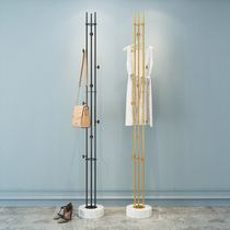 Nordic Internet Red Light Luxury Marble Hanger Simple Modern Bedroom Floor-to-ceiling Coat Rack Household Clothes Rack