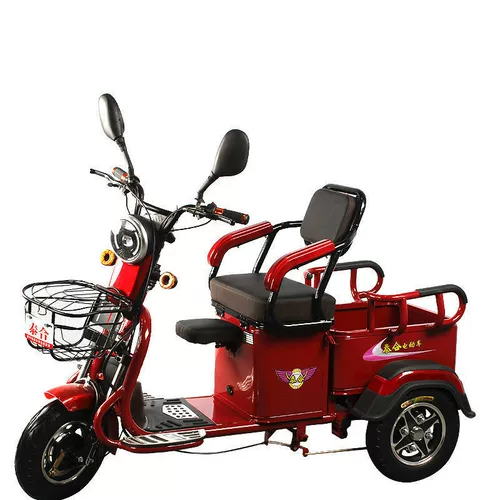 Hongbao Tong Electric Trioycle Car Домохозяйство Новый маленький маленький шкал -пикат и дети, пожилые люди, тянут товары, несут король батареи три колеса, три колеса