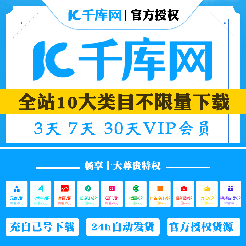 Qianku network V.ip member vip video GIF ppt template download material office document day full site v.ip