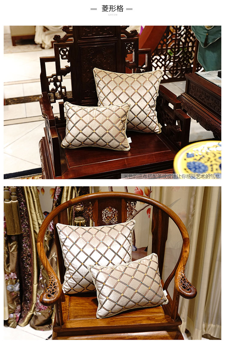 Avigers mới phong cách Trung Quốc nhung thêu giường sofa đệm gối gối với lõi lớn bìa sau - Trở lại đệm / Bolsters gối sofa đẹp