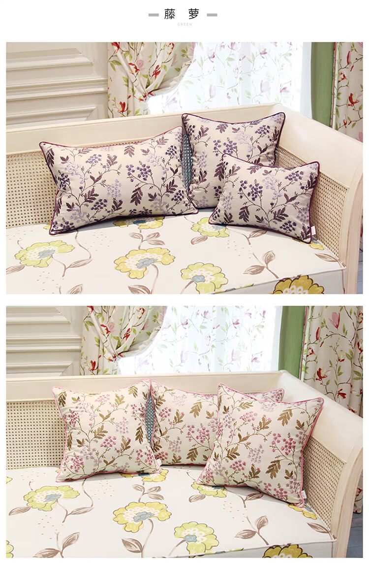 Đệm Nữ hoàng Đơn giản Hiện đại Thêu Đệm Văn phòng Sofa Gối Gối tựa đầu Gối Xe Hỗ trợ Gối - Trở lại đệm / Bolsters chăn gối hình thú 2 trong 1