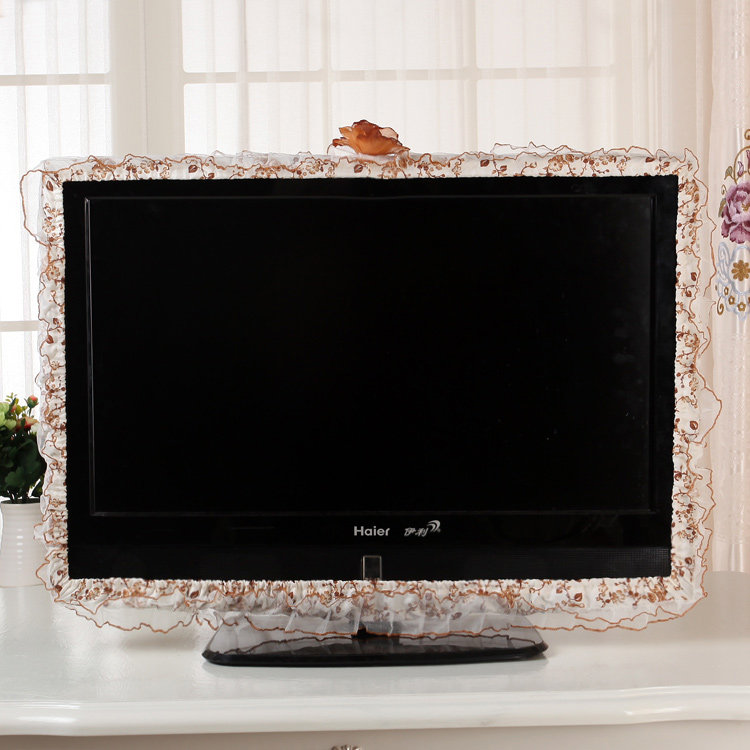 TV decoration lace liquid crystal TV cover lace princess cloth art TV cover independent dust-proof TV snare-Taobao