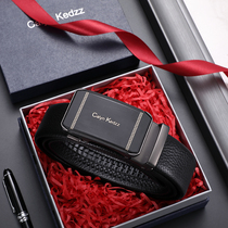 CALYN KEDZZ LEATHER BELT Leather Automatic Buckle Mens Belt Business Casual Bull Leather Mens Pants Strap
