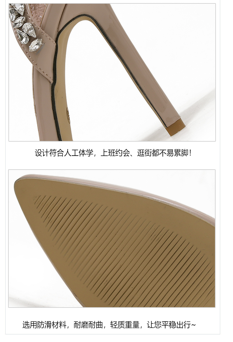 F8541 850K GIÀY CAO GÓT NỮ GUATDU SEXY GẮN ĐÁ MŨI NHỌN MÙA HÈ GIÀY DÉP NỮ G03 SẢN PHẨM MỚI