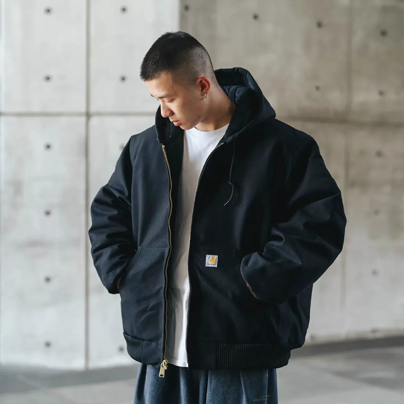 Пульсующая трендовая куртка Carhartt Carhartt J140 американская рабочая форма родной хлопковый жакет с капюшоном утолщенная куртка