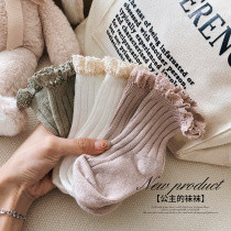 Chen Dayu L Mom Childrens Lace Socks Girls Summer Breathable Spring and Autumn Lace Princess White Baby Socks