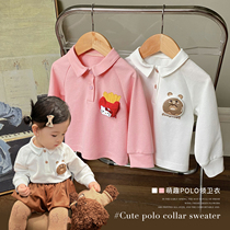 Chen Dayu L Mom Baby Sweater 2022 Fall Clothing New Baby College Fengwear Polo Leader Sleeve Cover