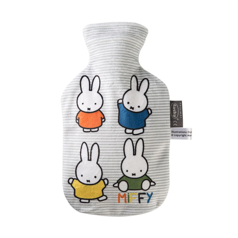 Germany imported hot water bag hand warmer treasure environmentally friendly and durable fashiony hot water bag light blue Miffy rabbit hand warmer bag