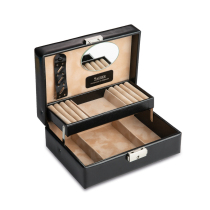 German imported jewelry storage box soft leather neoclassical style gift watch jewelry finishing box storage box