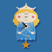 American imported wall clock creative design childrens wall clock cartoon wooden fashion pendulum clock mute wall clock