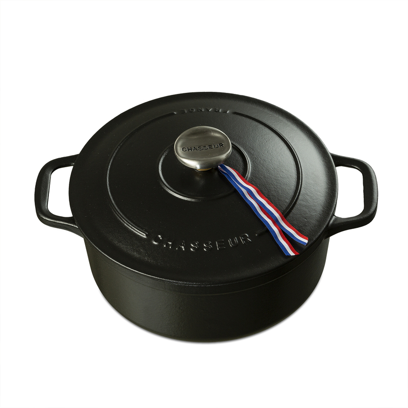 French imported soup pan CHASSEUR enamel cast iron pan saucepan stockpot braised boiler Boiling Saucepan Iron Pan 24cm