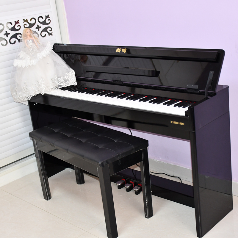 Electronic organ 88-key heavy hammer professional verification test children's home adult kindergarten teacher vertical digital intelligent electronic piano key