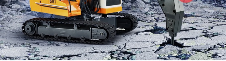 Double Eagle Máy xúc điều khiển từ xa Đồ chơi Xe con trai Điện trẻ em Điều khiển từ xa Máy xúc đào Kỹ thuật Mô hình Xe lớn thế giới đồ chơi cho bé