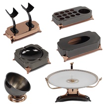 KTV Stainless Steel Water Plated Pendulum Table Supplies Fruit Pan Shelf Full Range Tabletop Mike Rack Smoke Cylinder Tissue Box Pendulum