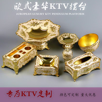 Eurostyle Paper Towel Box KTV Swing Desk Special Nightclub Bag Box Alloy Creative Draw Paper Box Ktv Desktop Pendulum Complete