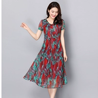 Bang Bao mid-length 2019 hè mới màu hồng Mary Gubeisha của mẹ chồng - váy đầm váy trắng
