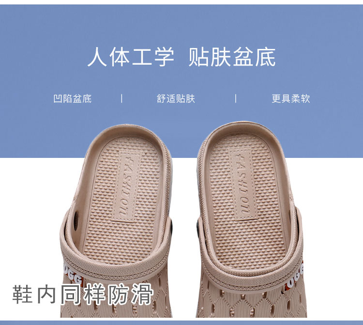 Mùa hè mới phụ nữ bãi biển giày dép lỗ đôi giày những người yêu thích dép sân vườn rỗng thoáng khí chống trượt dép nam và dép - Dép giày sandal nữ đi học cấp 2
