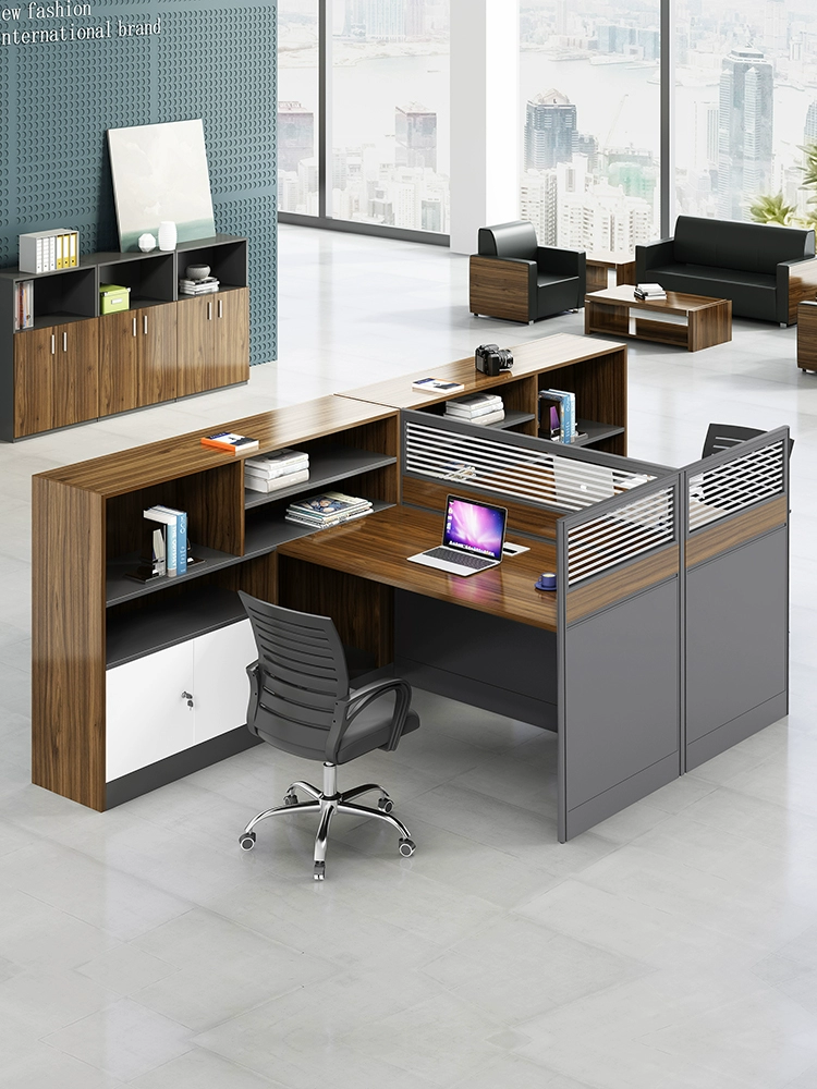 Bàn ghế nhân viên kết hợp đơn giản hiện đại bàn tài chính bàn văn phòng 2 4 người màn hình nội thất văn phòng - Nội thất văn phòng