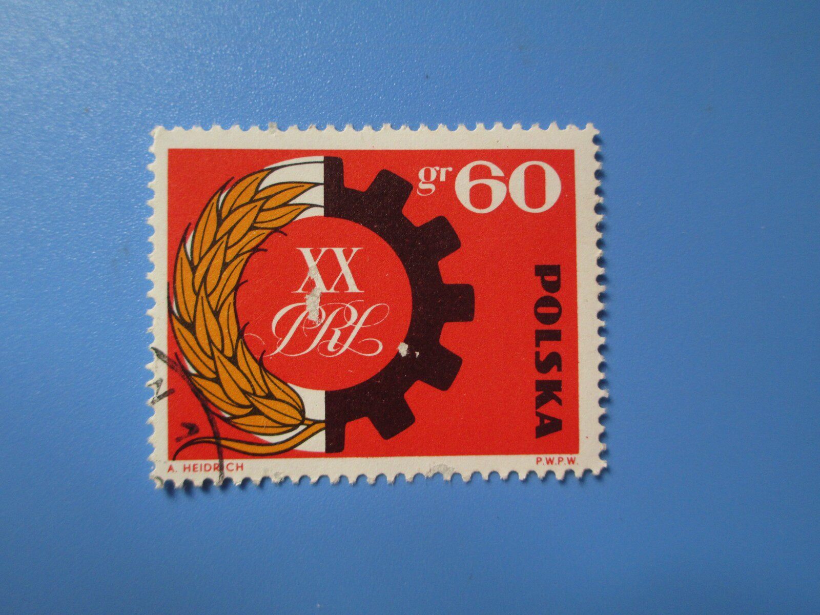 Foreign stamps Poland 1964 Republic 20 Anniversary stamp exhibition Spin 1 full RMB18