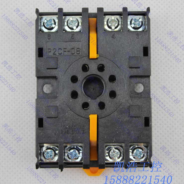 High quality relay base P2CF-08 round 8 feet suitable for H3CR H3BA delay relay