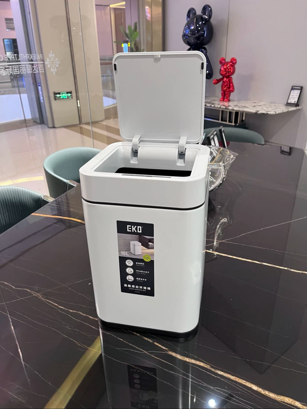 Eko Smart Trash Can Fully Automatic Sensor Type for Home Living Room Kitchen Light Luxury Bathroom Toilet 2024 New Model