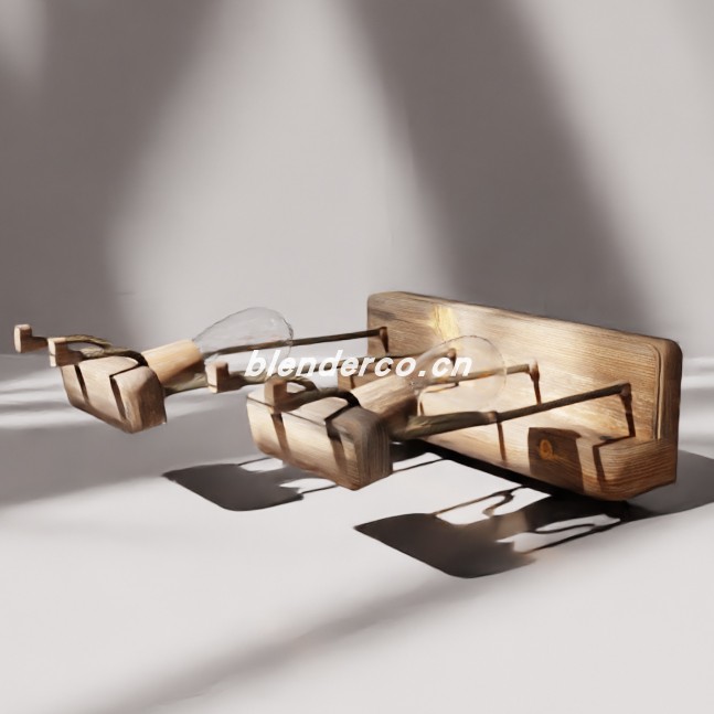 blender装饰灯模型_blender布的99