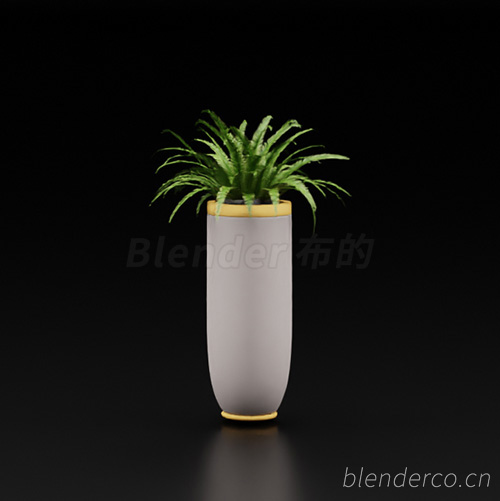 绿植植物花盆盆栽盆景单体blender模型室内花卉花草11 blender布的