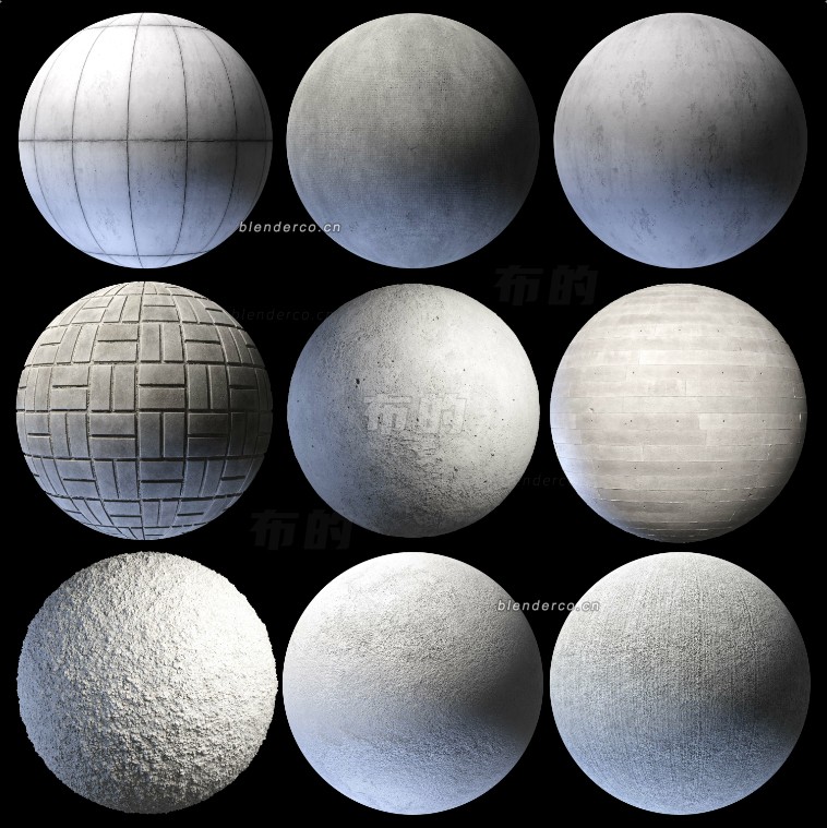 blender混凝土材质预设_blender布的12