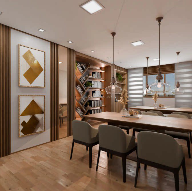 Blender紧凑型书房