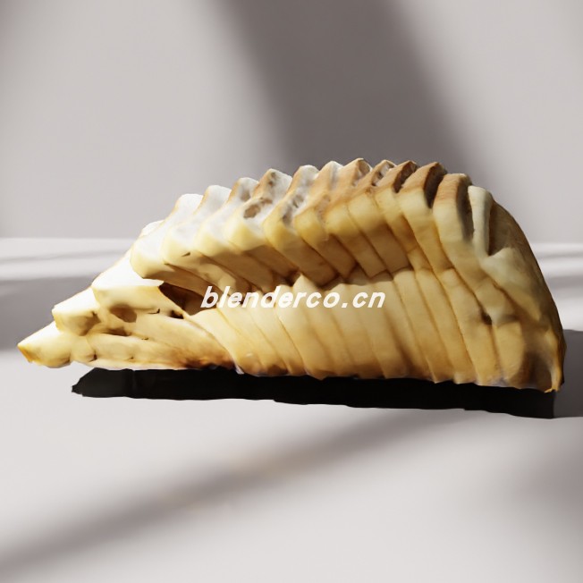 blender切片面包模型_blender布的09