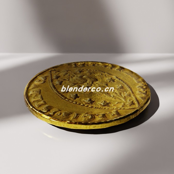 blender威尼斯金币模型_blender布的15