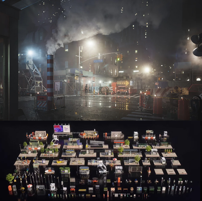 kitbash3D模型-Kitbash3d-City street城市街道59