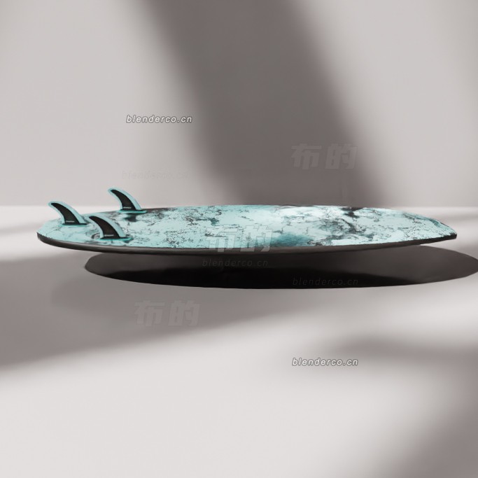 blender冲浪板模型_blender布的37
