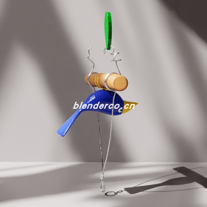 blender挂鸟模型_blender布的38