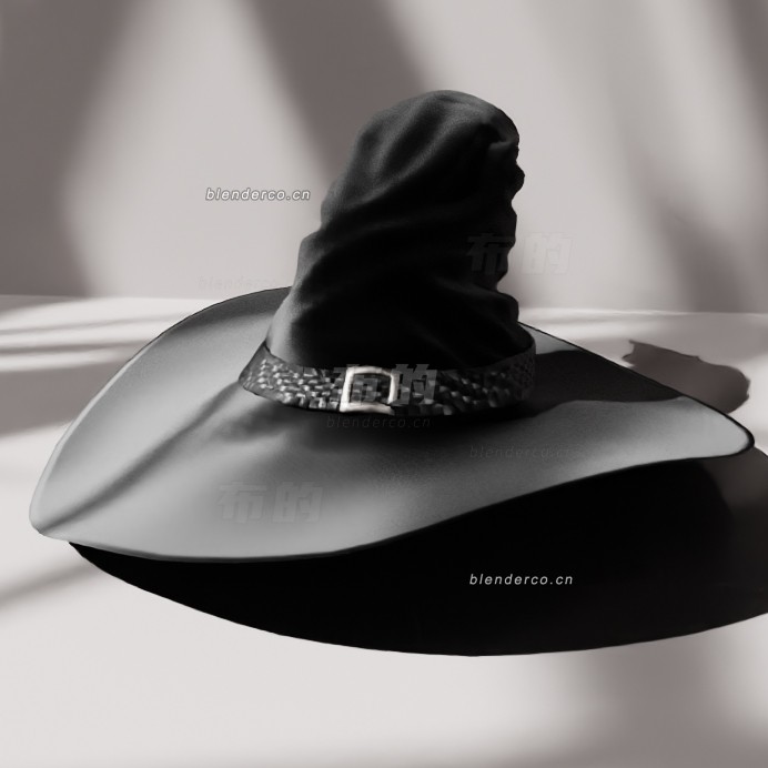 blender女巫帽模型_blender布的09