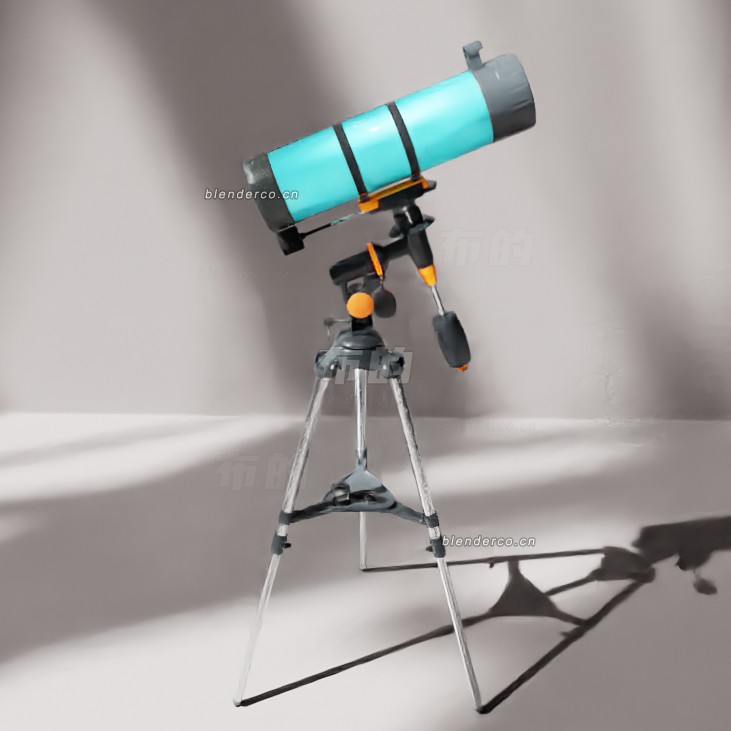 blender天文望远镜模型_blender布的83