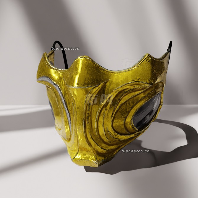 blender蝎子面具模型_blender布的56