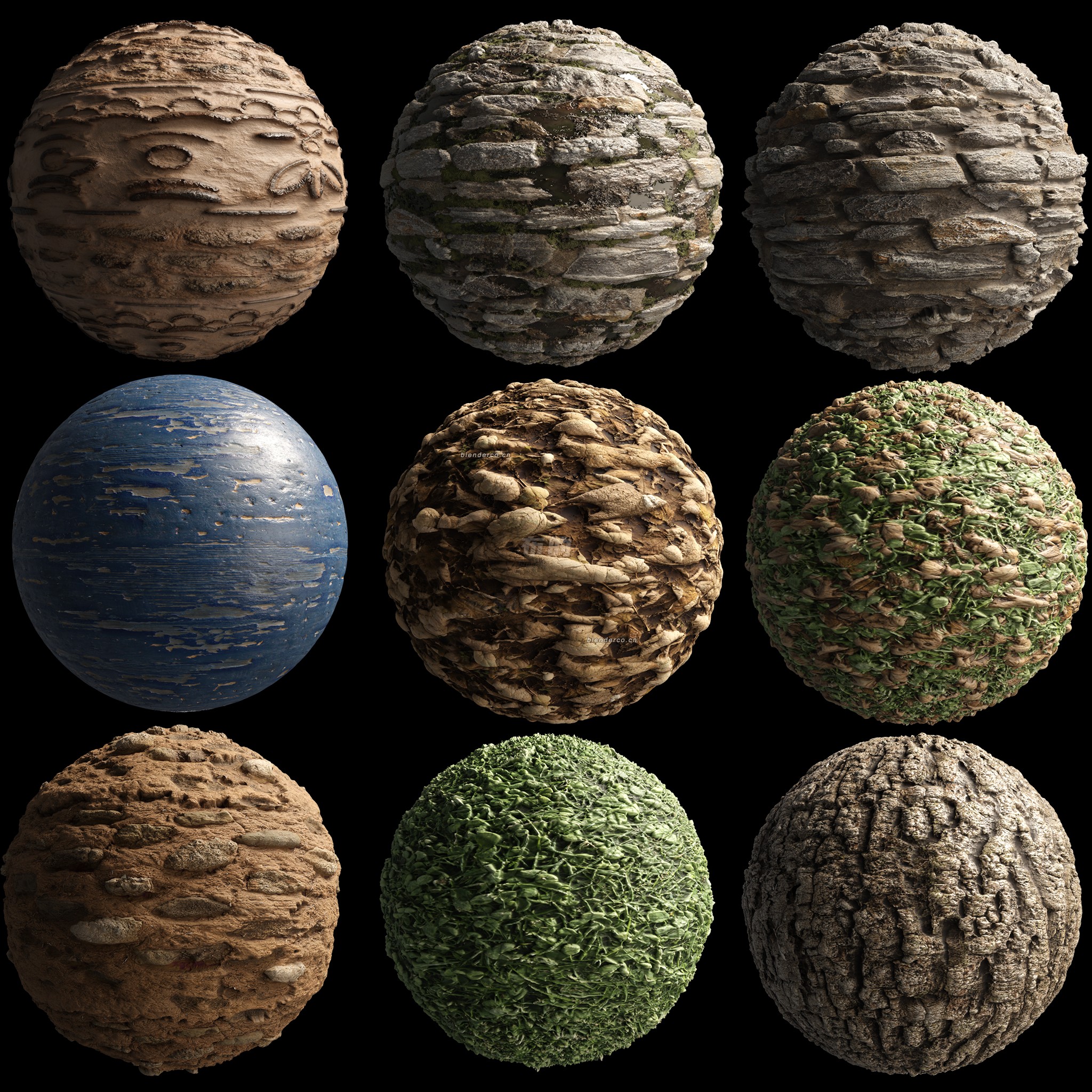 blender混合材质预设_blender布的01