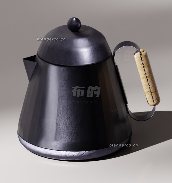 水壶茶壶blender模型布的17
